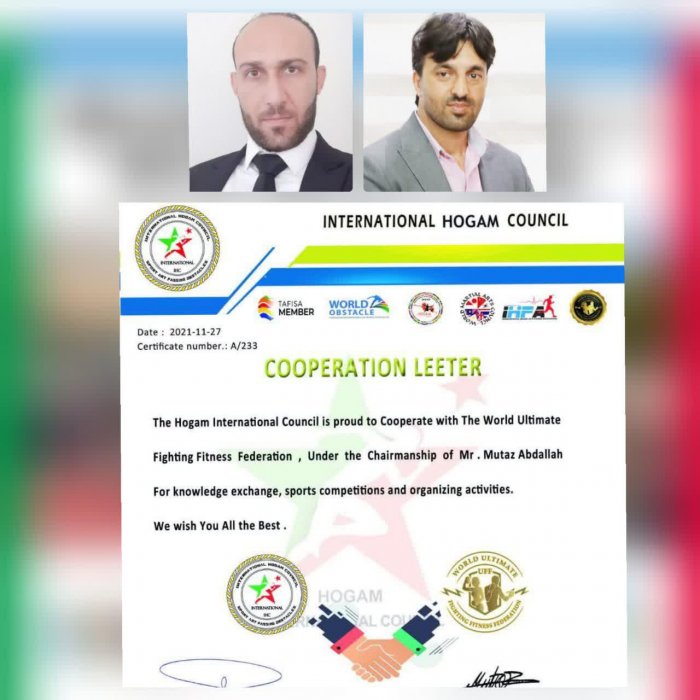 امضای تفاهم نامه شورای بین المللی هوگام با فدراسیون جهانی UFF - World Ultimate Fighting Fitness Federation